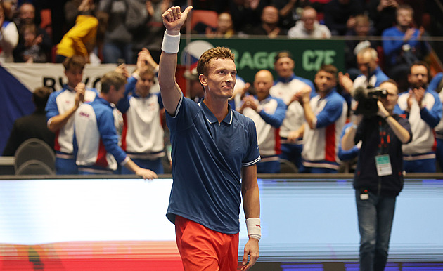 Češi v Davis Cupu proti Švédům vedou 2:0, Lehečka i debutant Svrčina dominovali